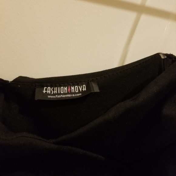 BLACK, OFF SHOULDER DRESS - Picture 6 of 6